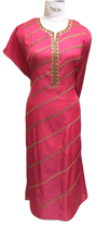 Load image into Gallery viewer, Pink Silken Unstitched Suit with Hand Embroidery
