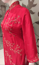 Load image into Gallery viewer, Red Raw Silk Plazzo with Hand Embrodiery | Latest | - Kanchan Fashion Pvt Ltd
