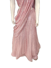 Load image into Gallery viewer, Pink Net Sequins Lehenga Choli

