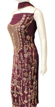 Load image into Gallery viewer, Georgette Unstitched Suit with Hand Embroidery
