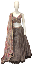 Load image into Gallery viewer, Dark Grey Lehenga Choli with Hand Embroidery

