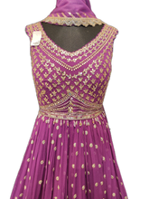 Load image into Gallery viewer, Georgette Anarkali Suit with Net Dupatta
