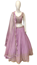 Load image into Gallery viewer, Georgette Lehenga Choli with Hand Embroidery
