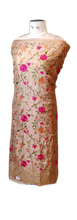 Load image into Gallery viewer, Chiku Pure Silk Floral Unstitched Suit with Thread Embroidery
