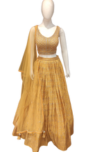 Load image into Gallery viewer, Yellow Lehenga Choli with Hand Work and Dupatta
