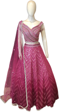 Load image into Gallery viewer, Georgette Lehenga Choli with Gota Work and Hand Work
