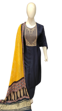 Load image into Gallery viewer, Silk Printed Semi Stitched Suit with Dupatta
